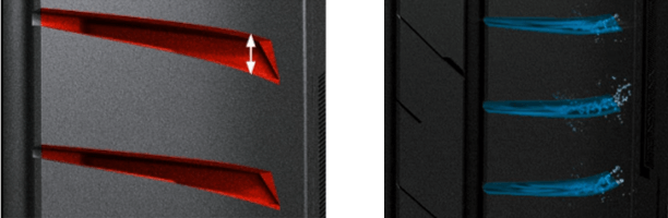 Scanalature laterali più ampie