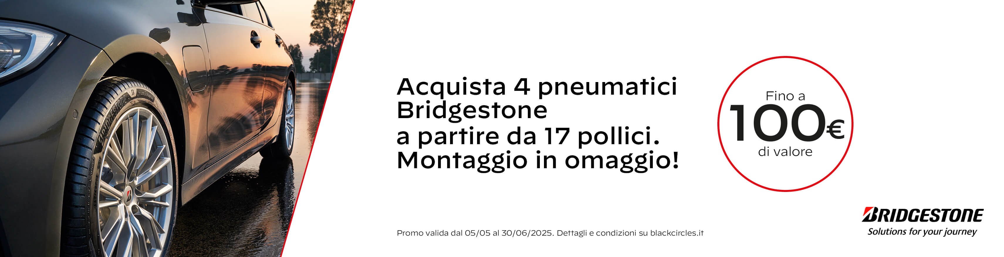 Promozione Pneumatici Bridgestone cambio gomme 2024