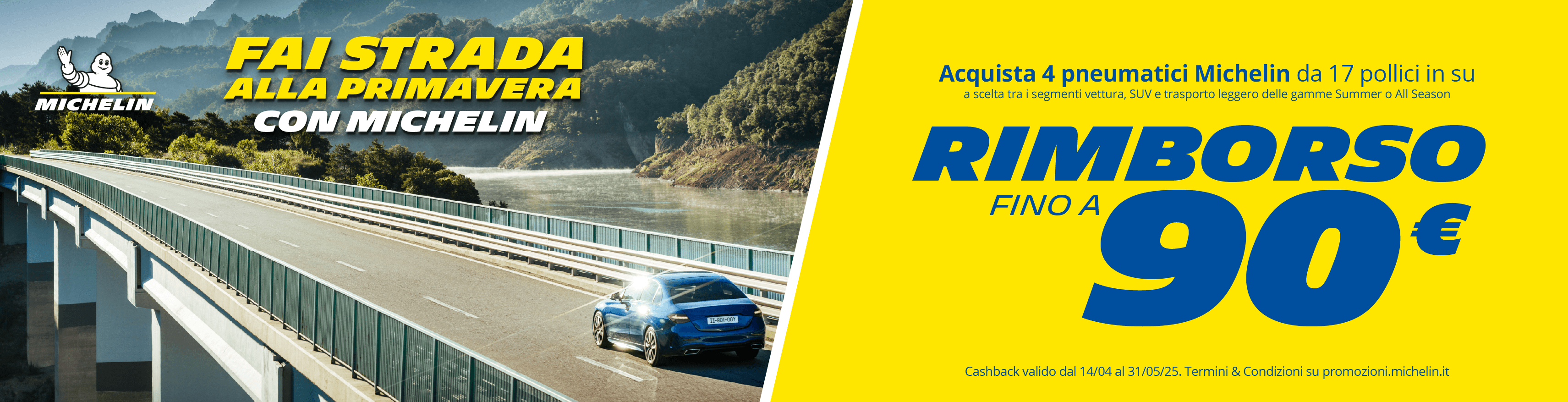 Promozione Pneumatici Michelin cambio gomme 2025