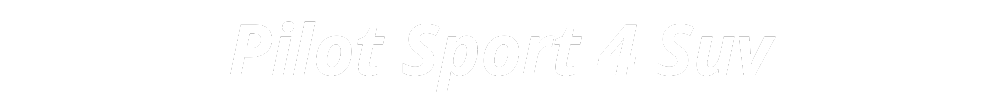 Pilot Sport 4 Suv